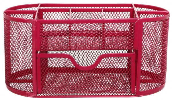 Органайзер настольный металл 22.3х10.8х10.8 см розовый Nota Bene