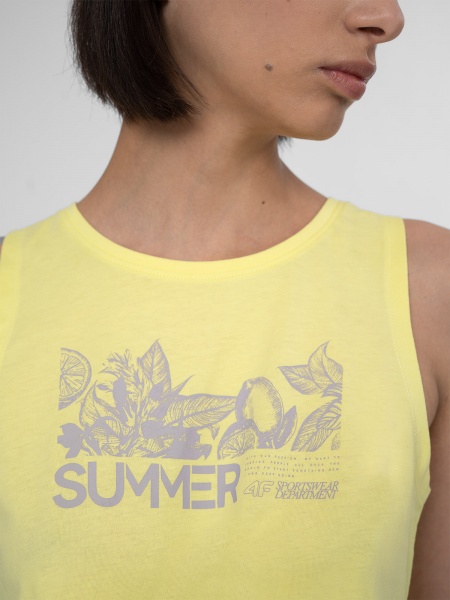 Майка 4F 4FSS23TTSHF566-73S р.L жовтий