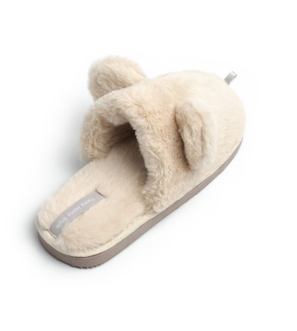 Тапочки детские Twins с ушками р.34-35 молочный 15834