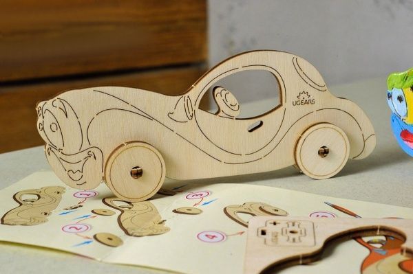 Раскраска UGEARS Автомобиль