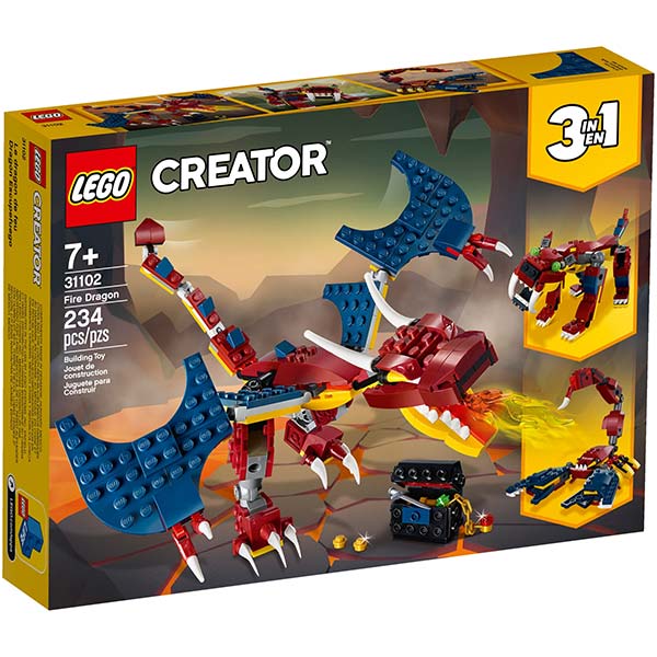 Конструктор LEGO Creator Вогняний дракон 31102
