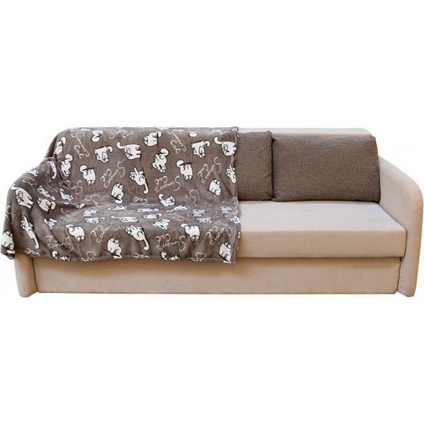 Плед фланель Simon's Mr Grey Cat 160x200 см