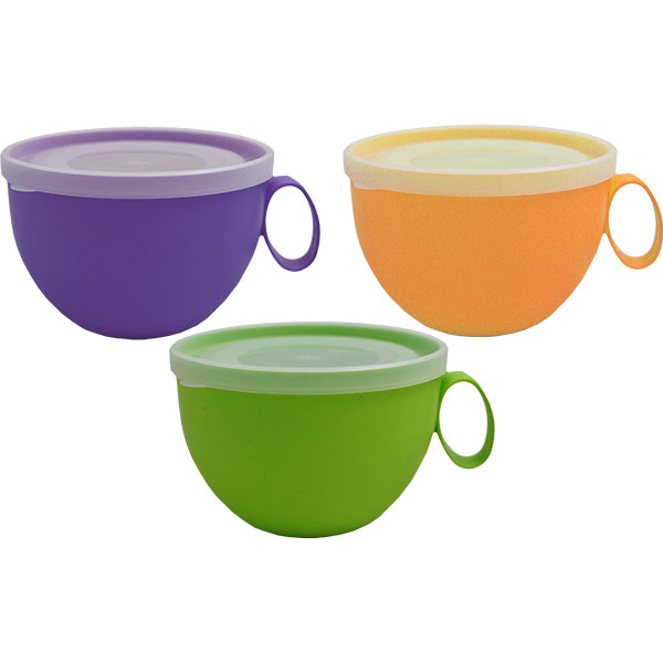 Чашка Алеана с крышкой в ассортименте 500 мл