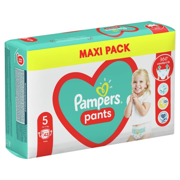 Подгузники-трусики Pampers Pants Размер 5 (12-17 кг)