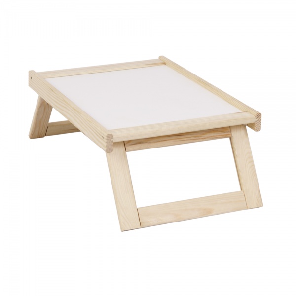 Поднос для завтрака 550х335х240 мм белый WoodMood