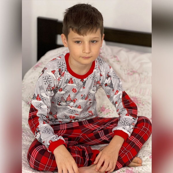 Пижама детская для мальчиков Blanka Гномы р.110 красный 12752 