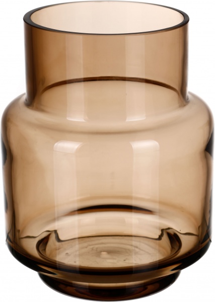 Ваза стеклянная Wrzesniak Glassworks Колба 12х15 см 15-4119 15 см топаз 