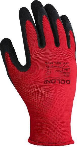 Перчатки Doloni неполный облив с покрытием латекс XL (10) 4176