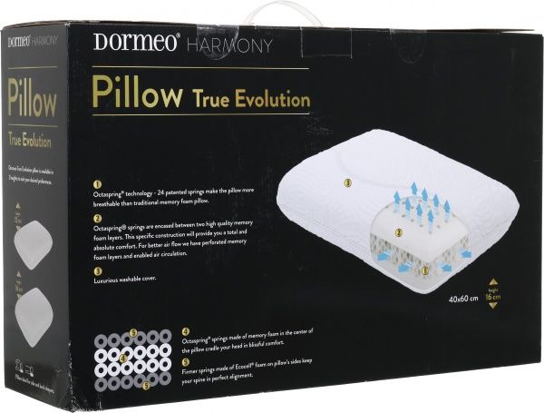 Подушка True Evolution 40х60х16 см Dormeo