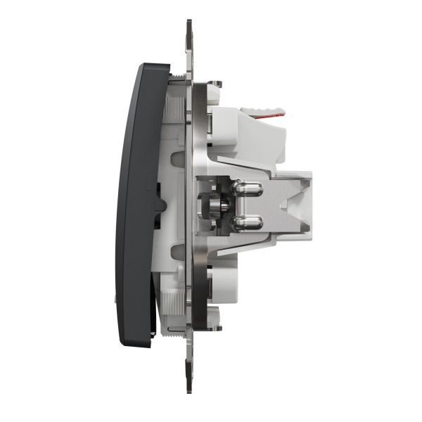 Выключатель одноклавишный Schneider Electric Sedna Design с подсветкой 10 А 250В черный SDD114101L