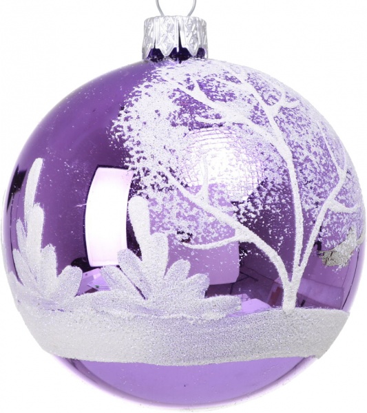 Шар новогодний мульти d 80 мм в ассортименте