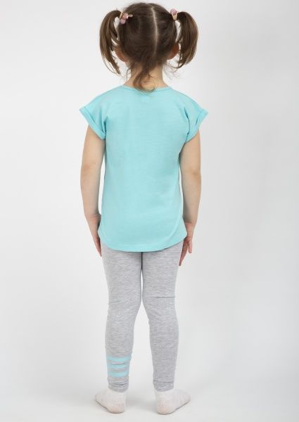 Комплект для дівчаток Roksana Active р.152-158 бірюзовий-сірий №0020/12143 