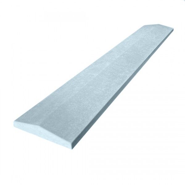 Кришка на паркан «Піраміда» 170x1000x35 мм сірий МЕГАЛІТ 