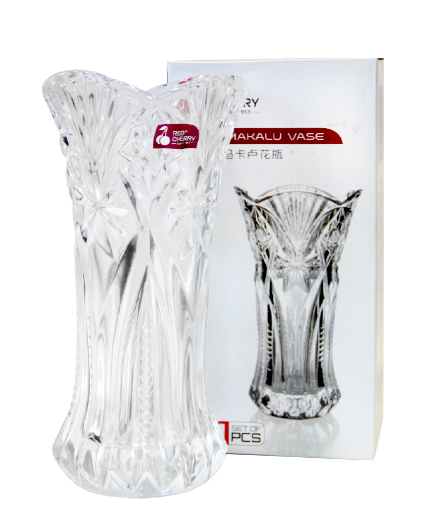 Ваза скляна Crystal Bridget (83000042) 23 см прозора 