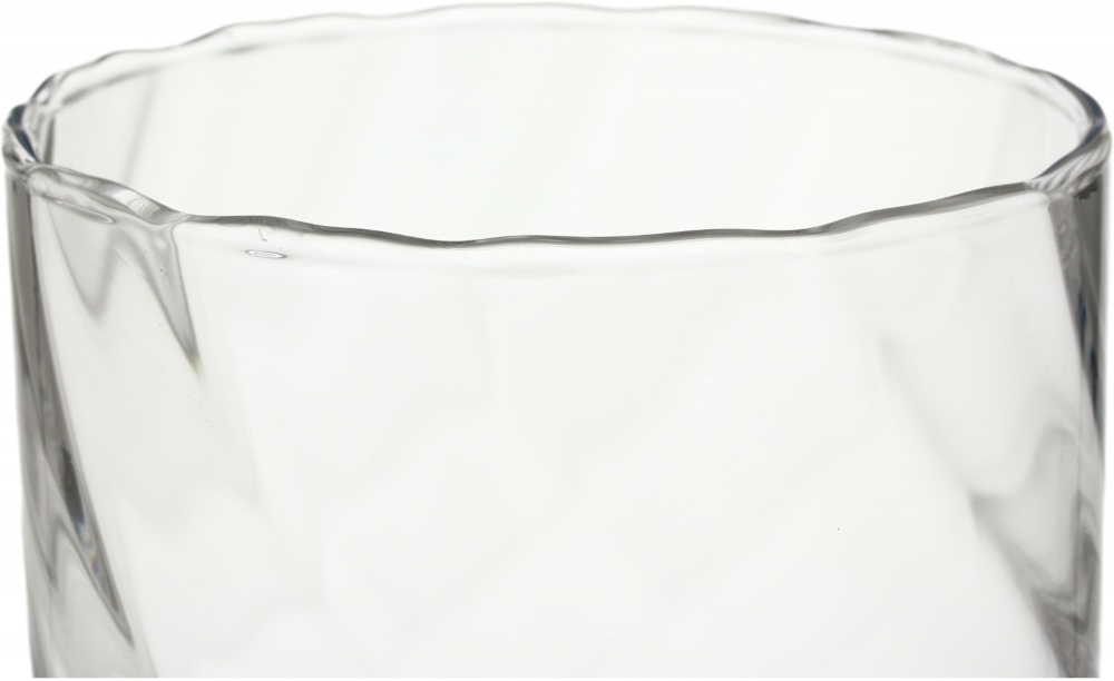 Ваза скляна Wrzesniak Glassworks Optic 30 см прозора 17-886H