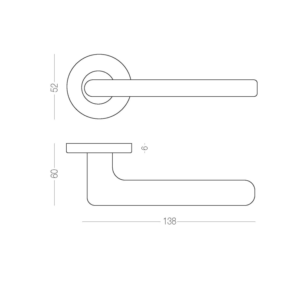Ручка на розетке Linde A-2025 MN сатин никель