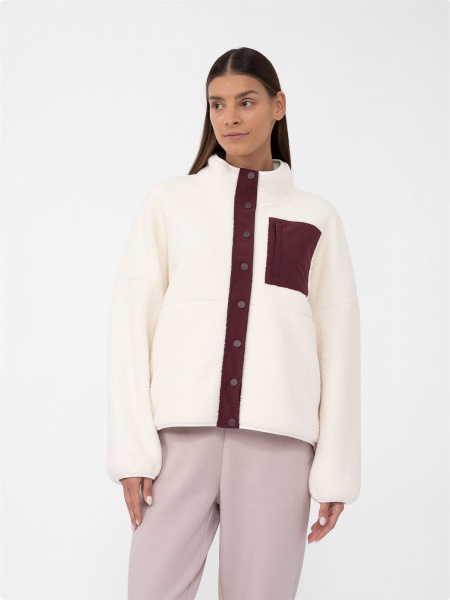 Куртка 4F FLEECE F124 4FAW23TFLEF124-12S р.S рожевий