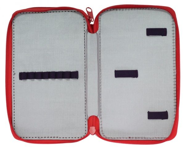 Пенал 2-ярусний College 99506 CLASS фіолетовий із червоним