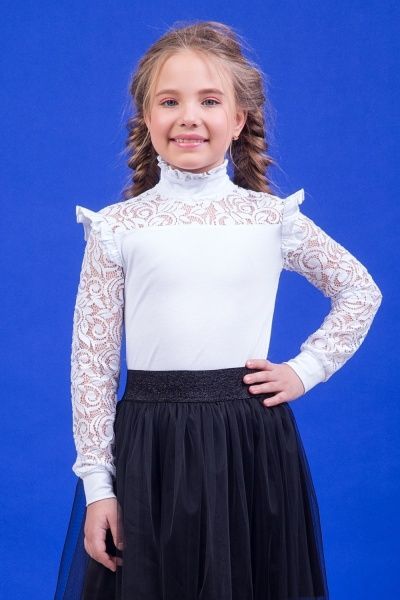 Блуза Zironka 26-9068-1 р.134 белый 