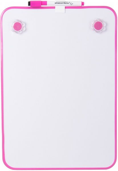 Набор Standard доска 34,5х24,5 см, маркер и магниты розовый 