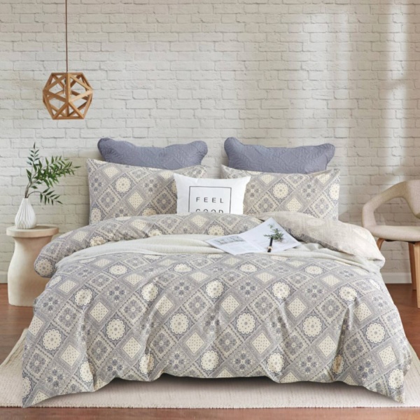 Комплект постельного белья Fonti 2 с принтом La Nuit 