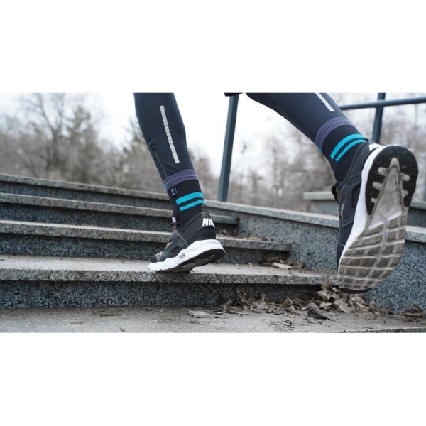 Шкарпетки Dexshell водонепроникні Running, p S, з блакитними смугами DS645ABLS р.36-38 [019] Black