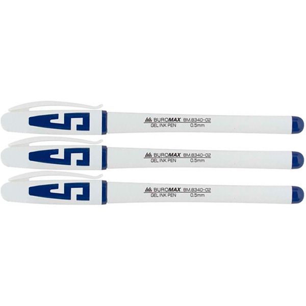 Ручка гелевая Buromax 8340-02-3 3 шт