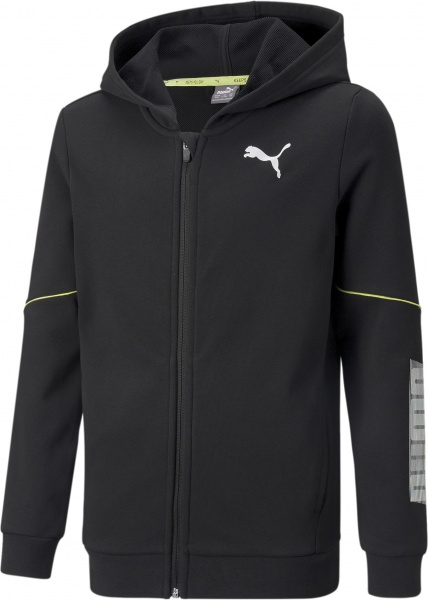 Джемпер Puma Active Sports FZ Hoodie 84699701 р. 164 чорний