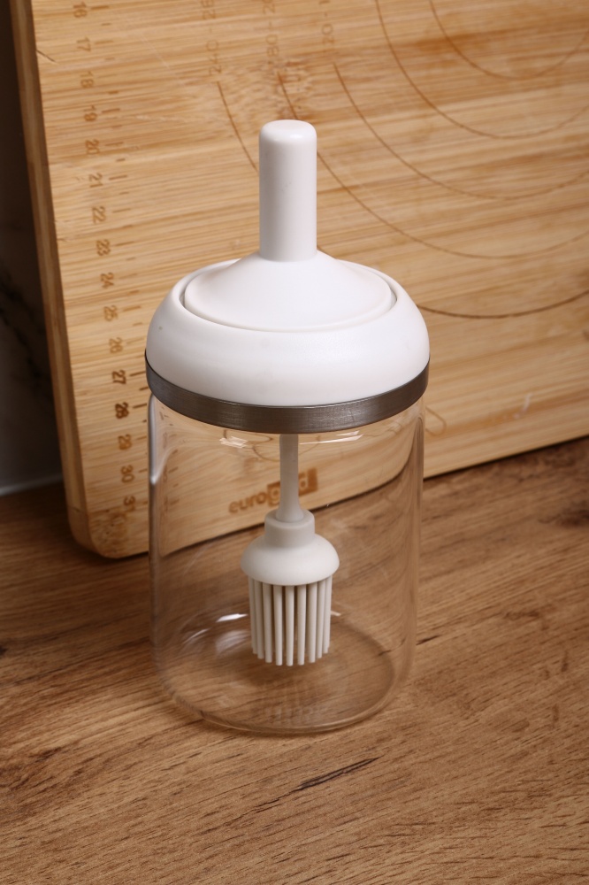 Емкость для масла Smart Kitchen by Flamberg с кисточкой Cuisine 7,6х7,6х16,4 см