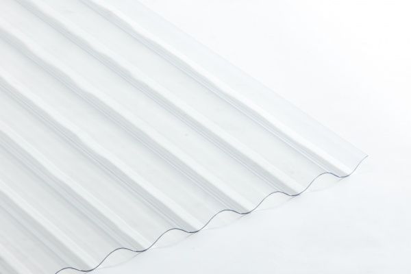 Гофрований монолітний полікарбонат PALRAM PO 76/18 2000x900 мм прозорий 