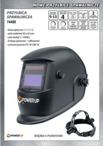 Маска зварювальника Power Up 74480