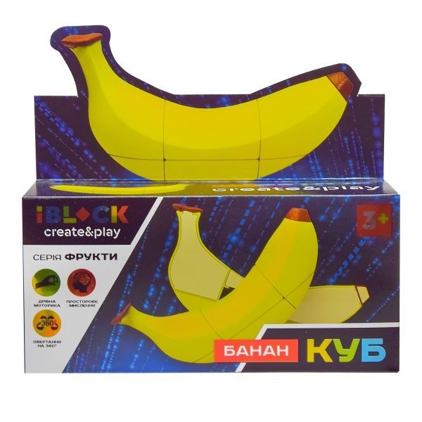 Кубик Iblock Магічний логіка Банан PL-920-50