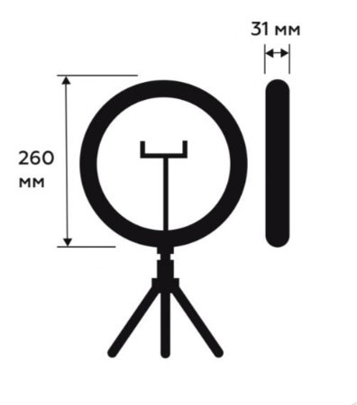 Настільна лампа декоративна Eurolamp 15 Вт без цоколя чорний LED-RL-15W(black)
