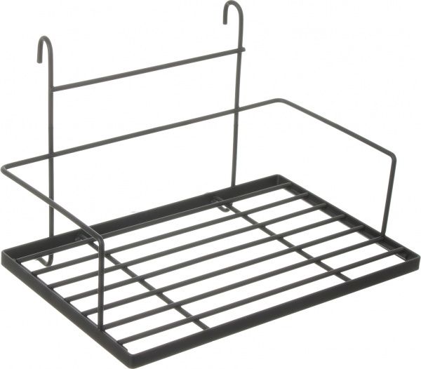 Рейлінг кухонний UP! (Underprice) 750x40x60 мм з 2 поличками чорний