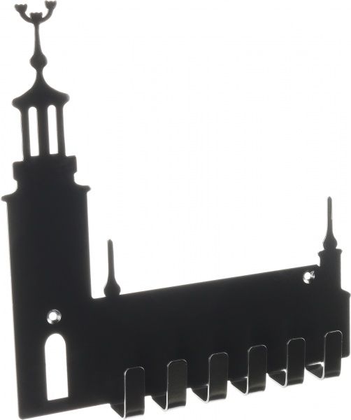 Ключница Крепость 205х212x5 мм черная