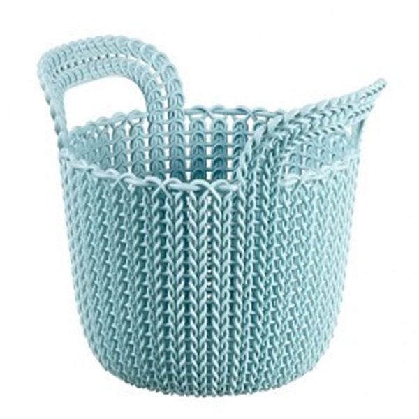 Кошик пластиковий Curver 226386 Knit XS круглий 190x190x230 мм