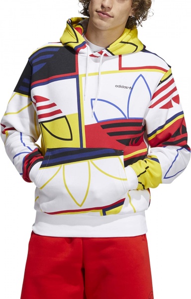 Джемпер Adidas AOP LOGO PLAY H H31319 р. L білий