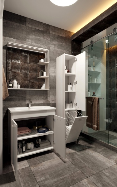 Дзеркало настінне ЮВЕНТА Brooklyn - 65 чорний 