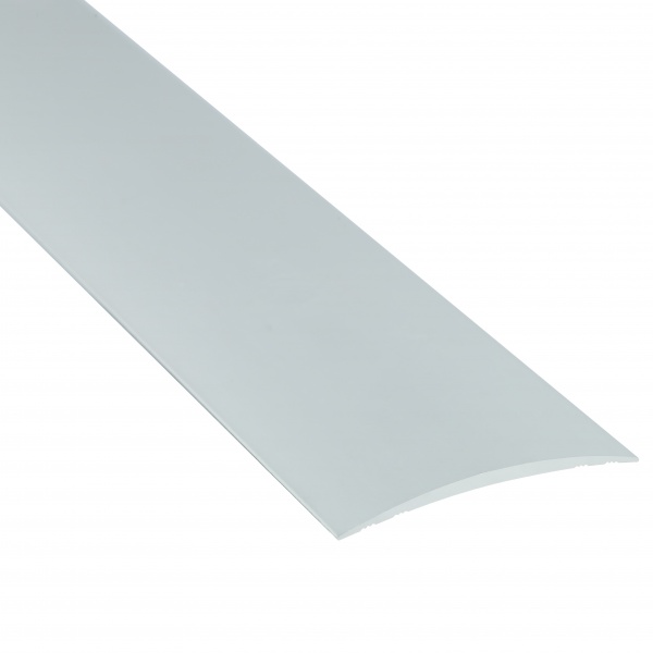 Порожек алюминиевый 40 мм х 1,8 м Braz Line гладкий без отверстий 1800 мм серебро 