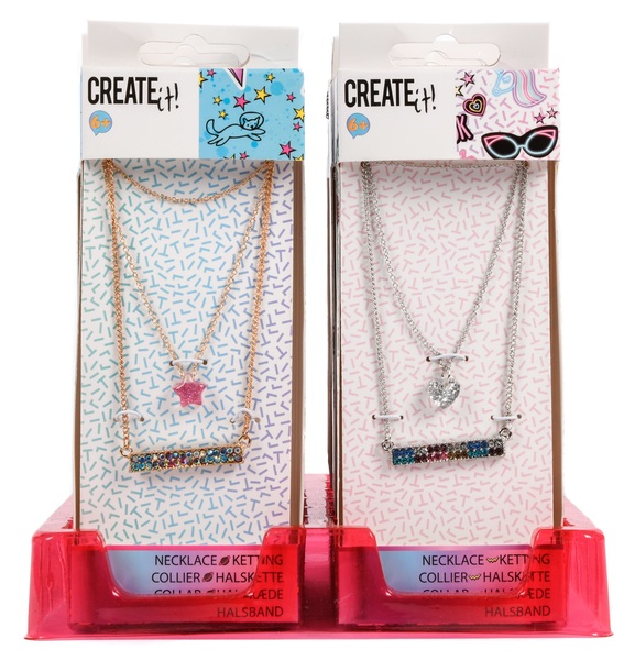 Подвеска на цепочке CREATE IT! Со стразами в ассортименте 6789306