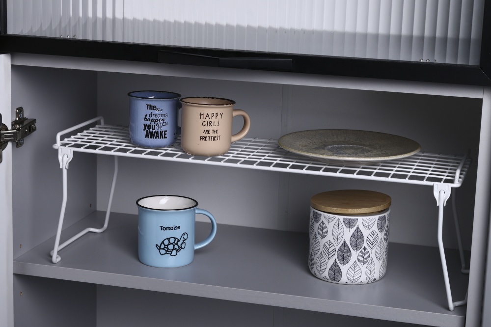 Полиця Flamberg для кухні 505х165х155 мм настільна для шафи для тумби біла