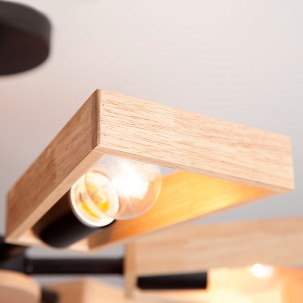 Люстра стельова Strotskis Klark 6x40 Вт E27 чорний 70056/6 