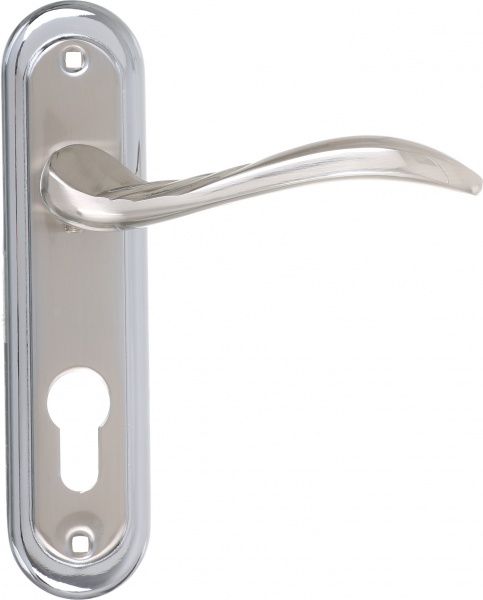 Замок врізний з ручками Heily SN/CP PZ 62 мм нікель