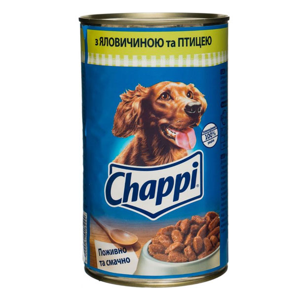 Корм Chappi з яловичиною та птицею 1.2 кг