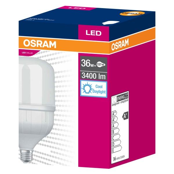 Лампа светодиодная Ledvance Value 36 Вт T140 матовая E27 220 В 6500 К 4058075354548 
