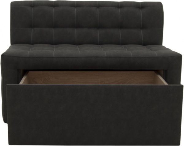 Скамья Кедр КАРАТ 1200 искусственная замша темно-серый