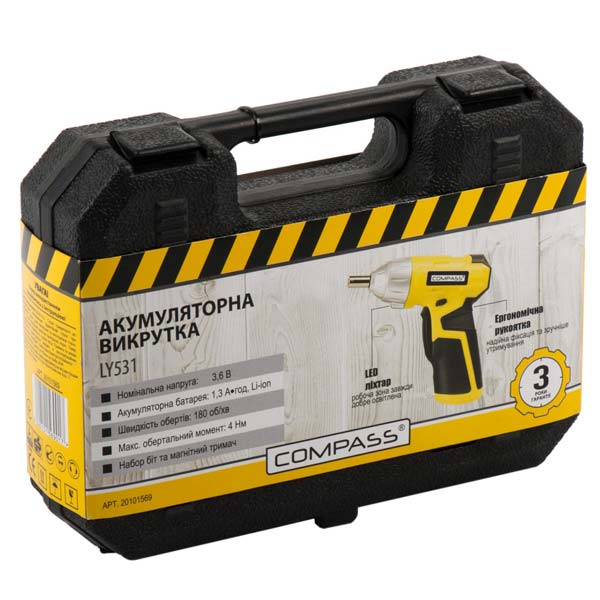 Отвертка аккумуляторная Compass LY531