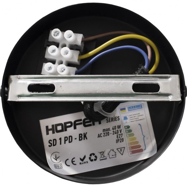 Підвіс Hopfen 1x40 Вт E27 чорний SD 1 PD LOFT 
