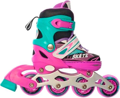 Роликовые коньки A4123-XS-PGR р. 27-30 розовый