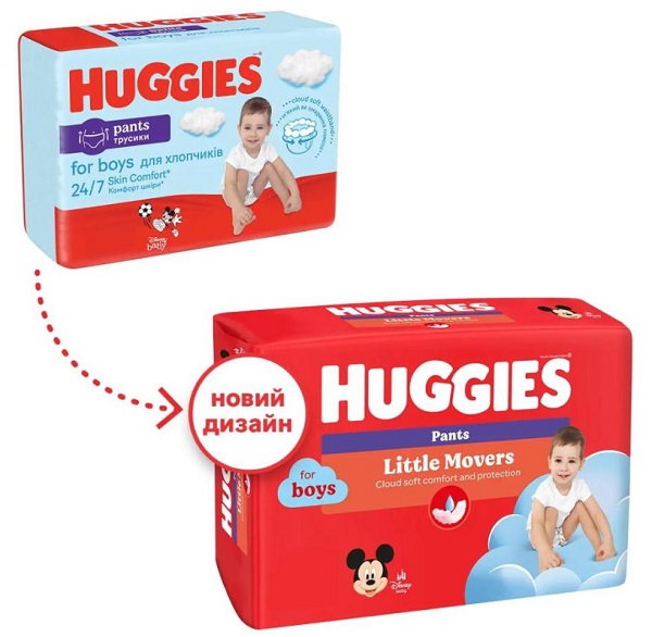 Подгузники-трусики Huggies 6 15-25 кг 60 шт. для мальчиков